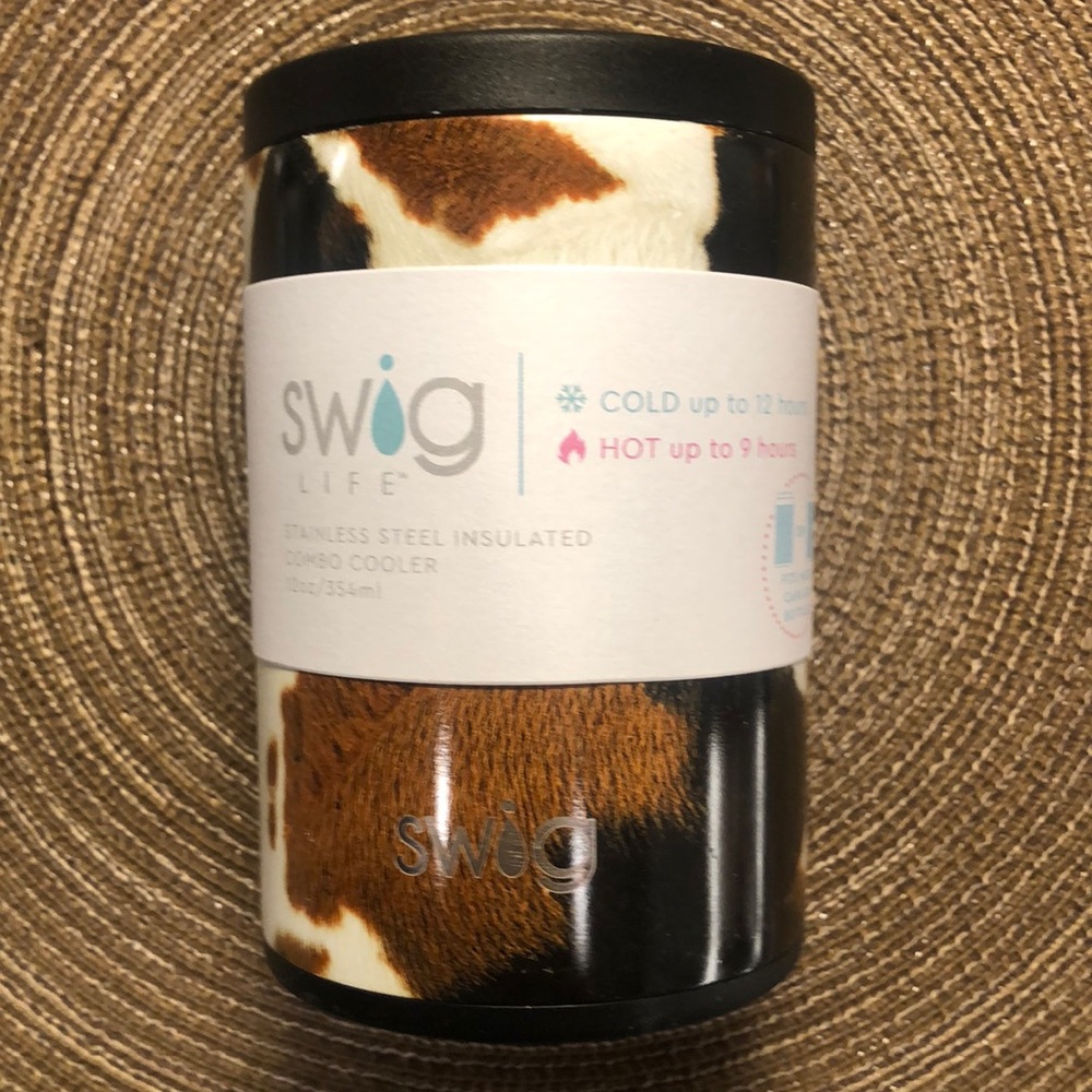 Swig Combo Cooler Koozie Hayride (Cowhide)